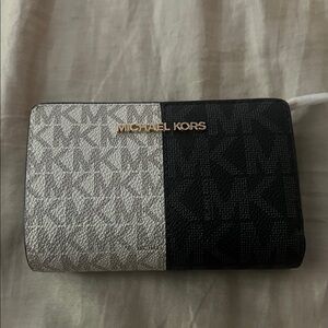 Michael Kors Two-Tone Black and Gray Wallet
